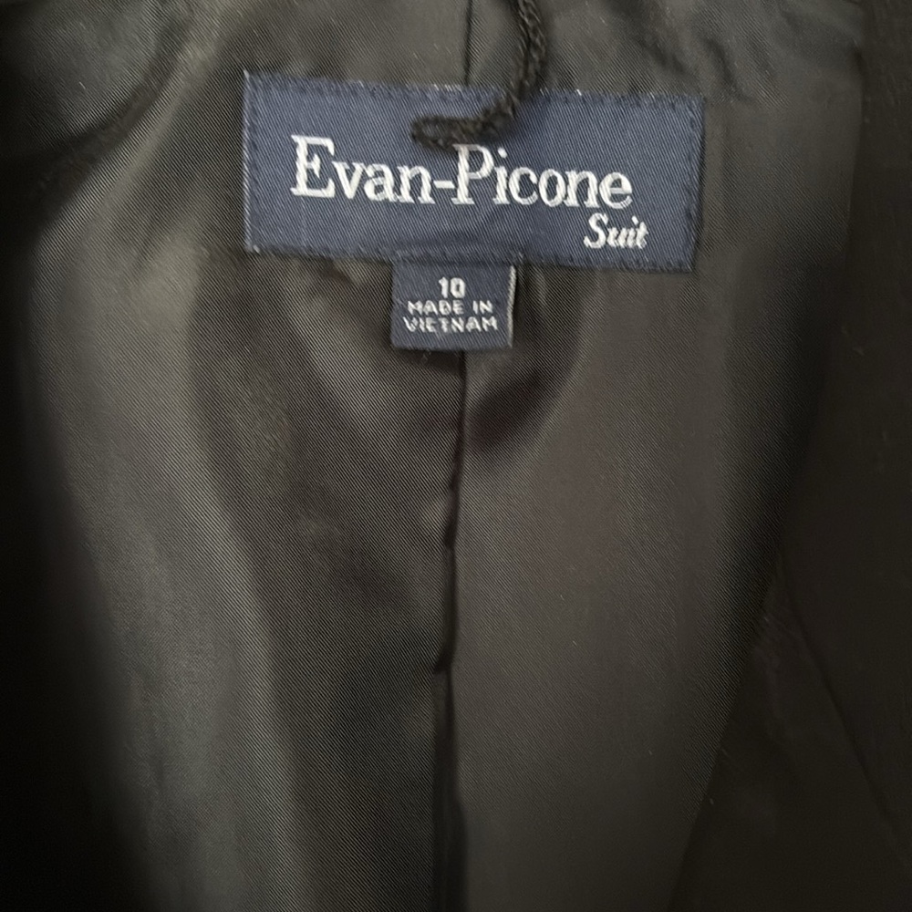 Evan Picone Suit Basic Black Blazer Fully Lined W… - image 3